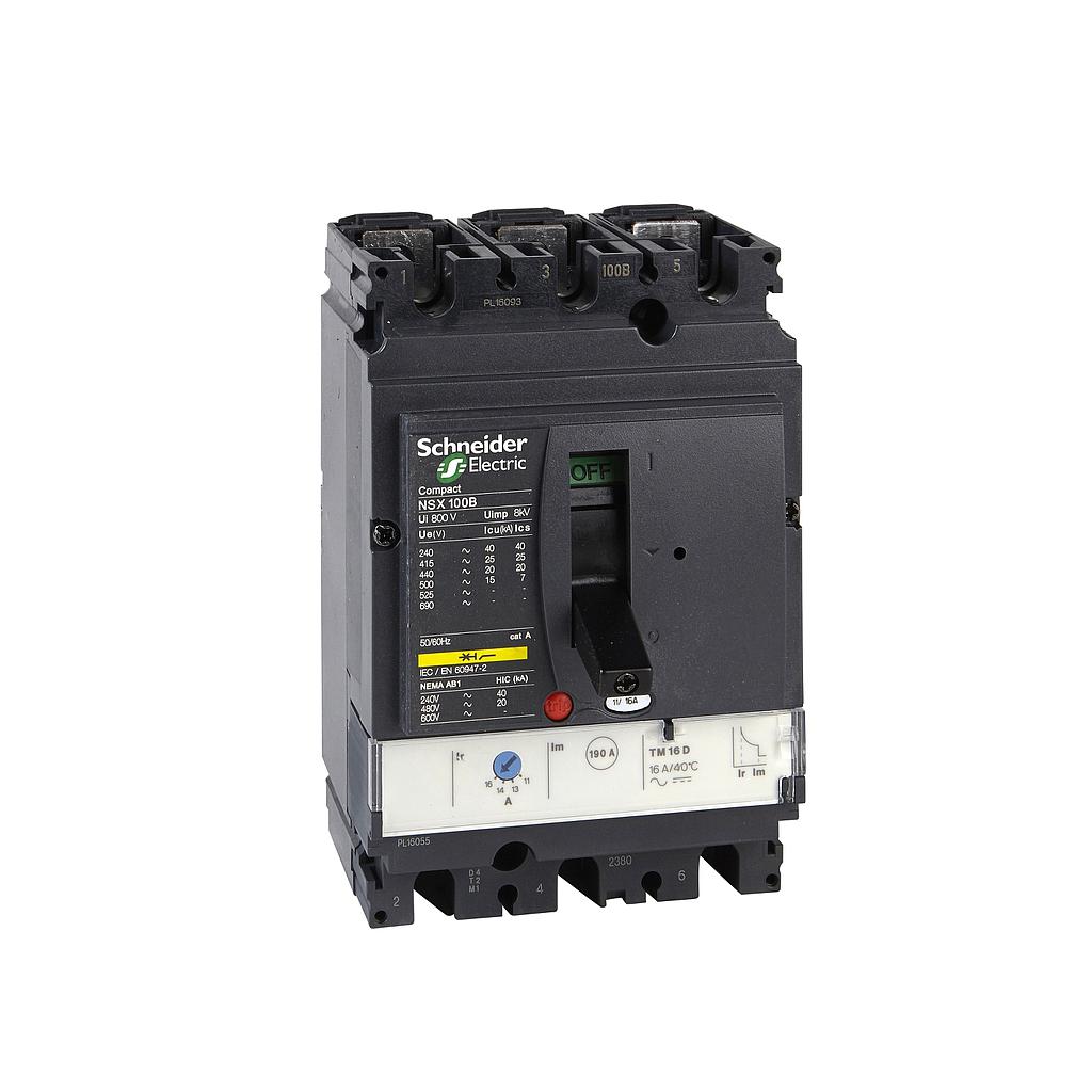 Schneider  NSX100H 3P 63A 70KA TMD  