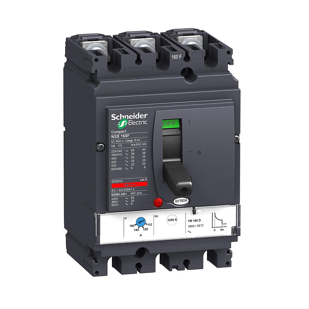 Schneider  NSX160F 3P 125A 36KA TMD  