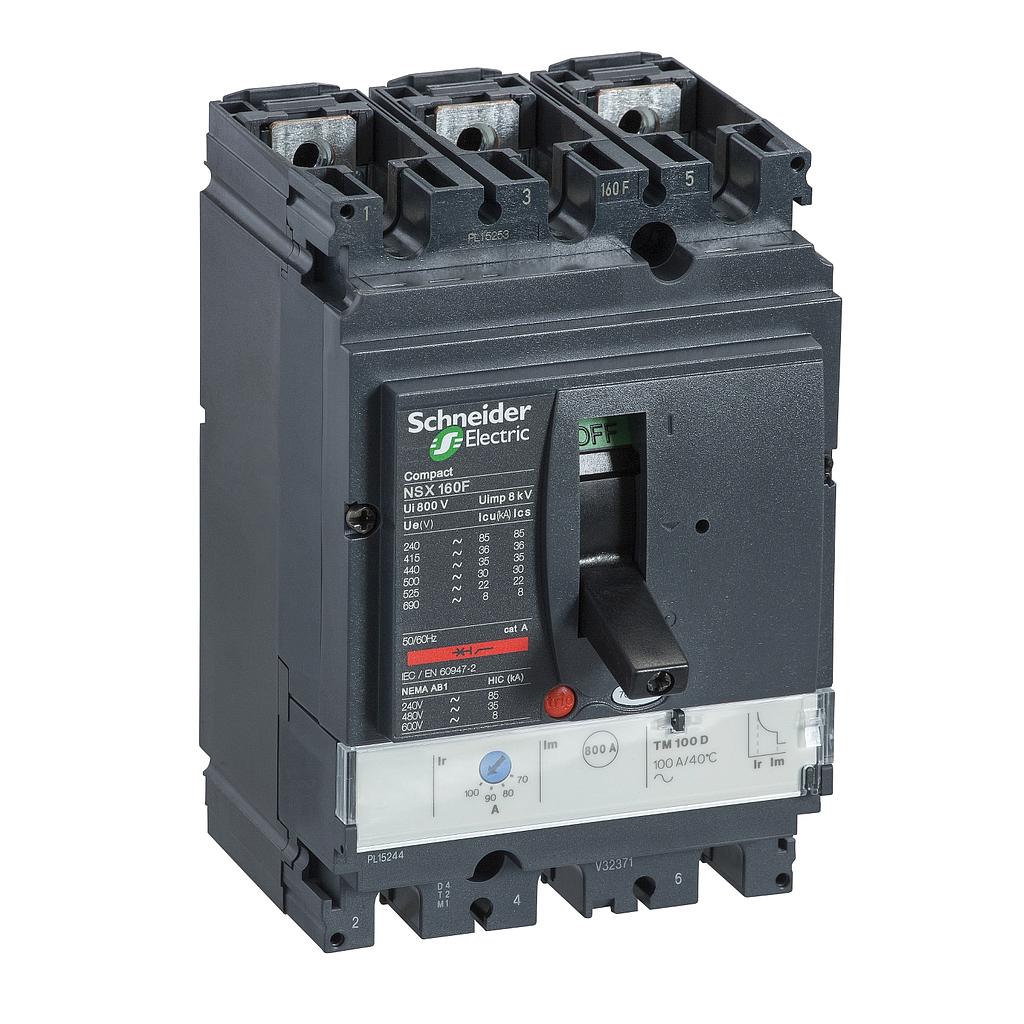 Schneider  NSX160N 3P 160A 50KA TMD  