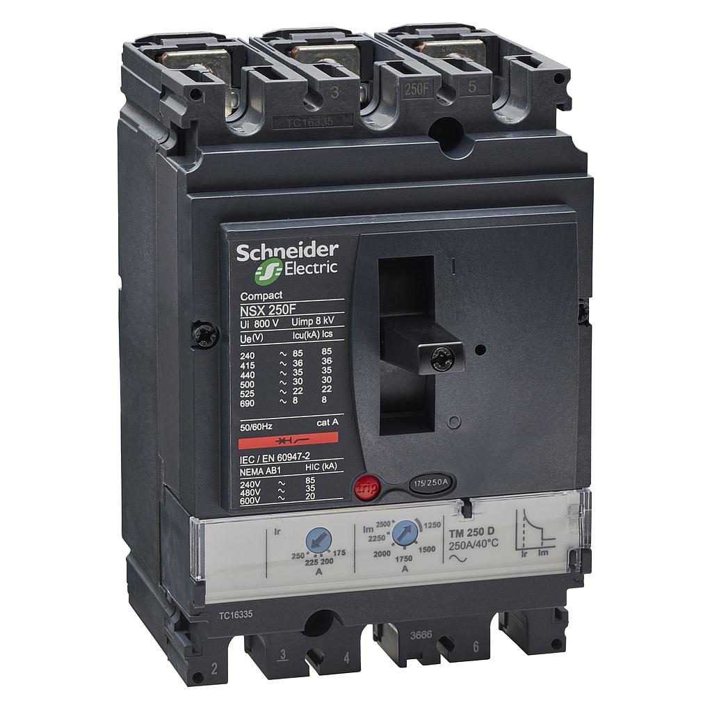 Schneider  NSX250F 3P 250A 36KA TMD  