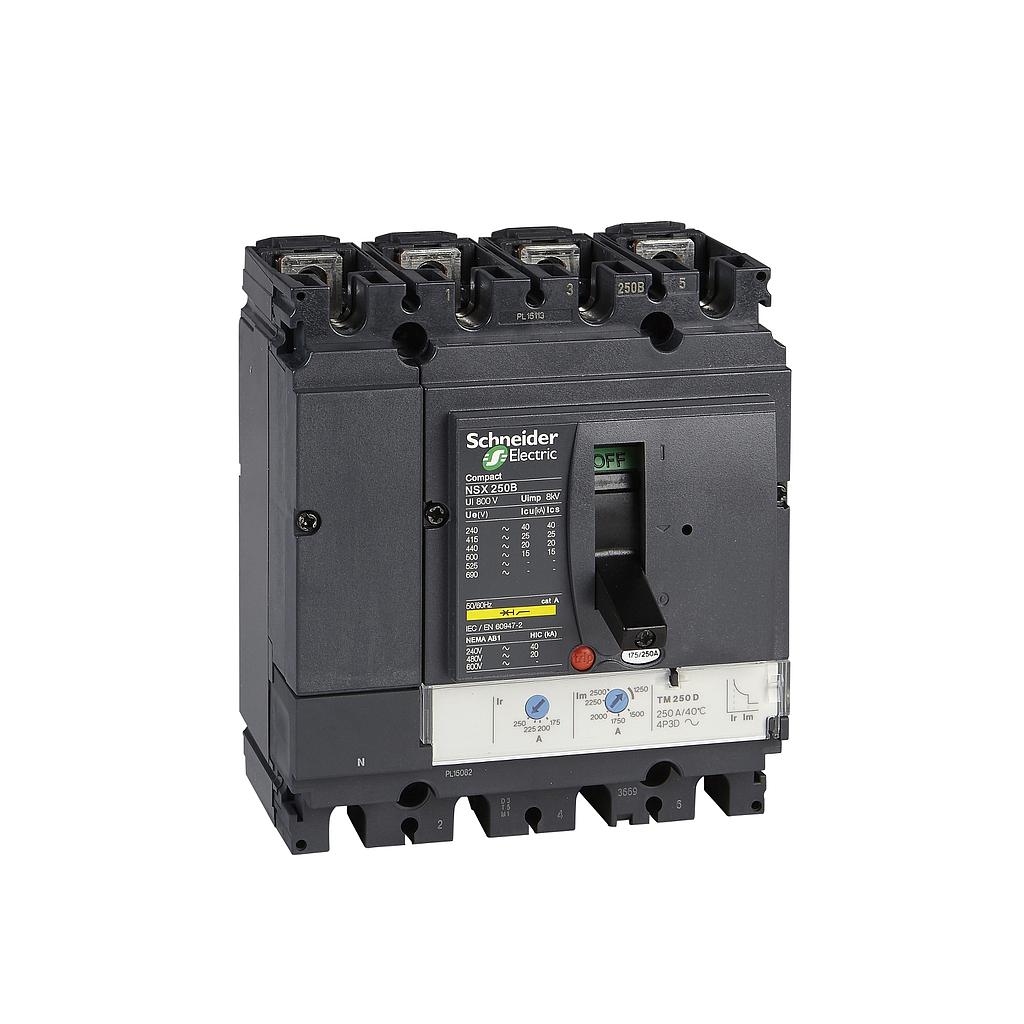 Schneider  NSX250N 4P 250A 50kA TMD
