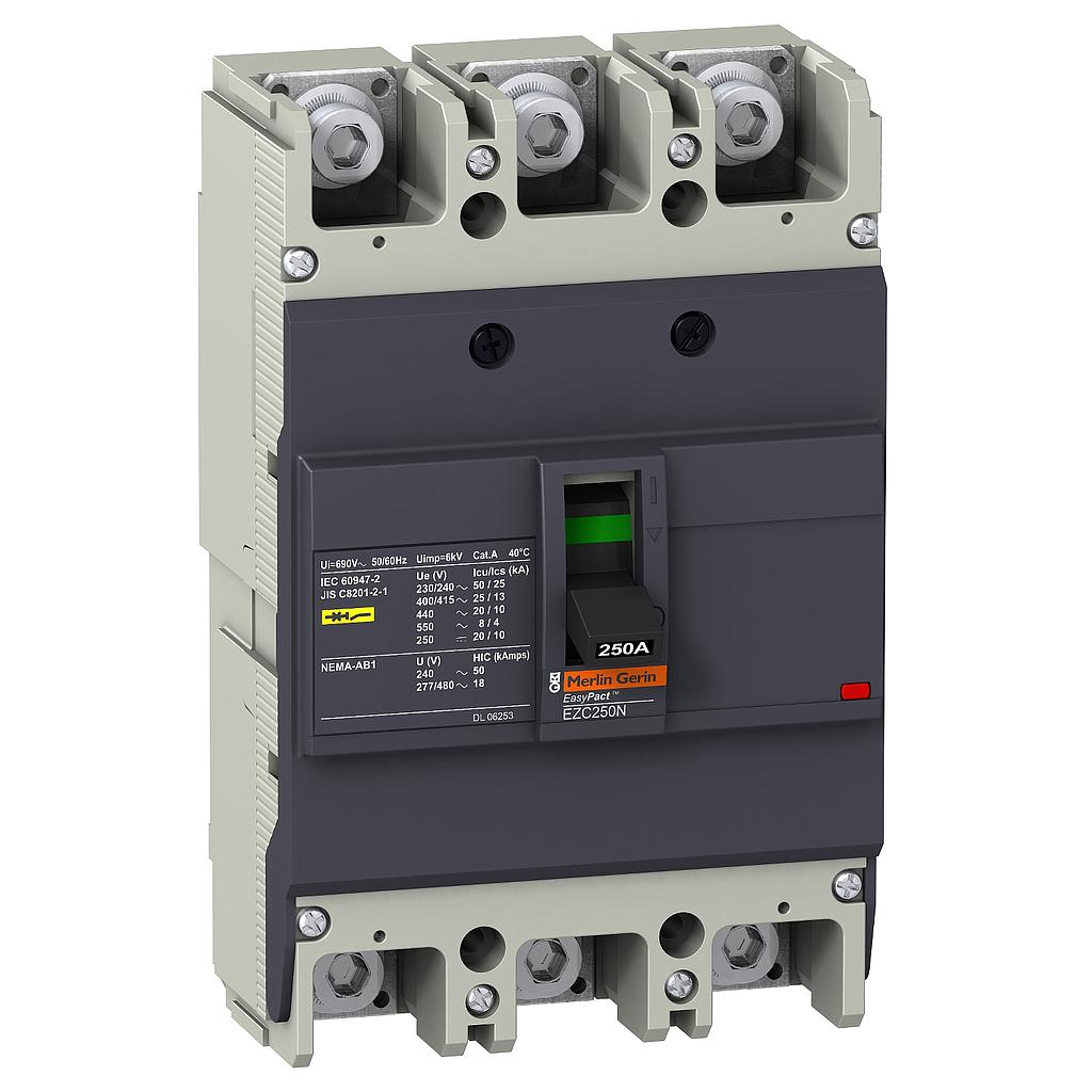 Schneider  EZC250N 3P 125A 25KA   