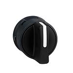 Schneider  Black selector switch head Dia 22 2-position stay put