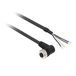 TELEMECANIQUE SENSOR  FEMALE, M12, 4PIN, ELBOWED PREWIRED CONN