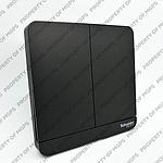 Schneider  AVATARON SAKLAR  2 GANG  2 ARAH DARK GREY  E8332L2LED_DG_G3