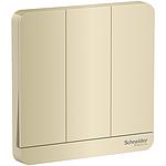 Schneider  AVATARON SAKLAR  3 GANG  1 ARAH WINE GOLD  E8333L1LED_WG_G3