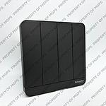Schneider  AVATARON SAKLAR 4 GANG 1 WAY DARK GREY