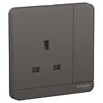 Schneider  AVATARON STOP KONTAK AC 13A LED DARK GREY
