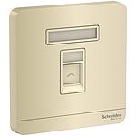 Schneider  AVATARON SOCKET LAN DATA RJ45 CAT6 WINE GOLD