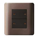 Schneider  ZENCELO SAKLAR 4 GANG 1 WAY SILVER BRONZE