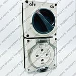   500V 32A 4 pin SW SKT IP66