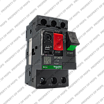 Schneider Tesys GV2 Motor circuit breaker, TeSys GV2, 3P, 4-6.3 A, thermal magnetic, screw clamp terminals