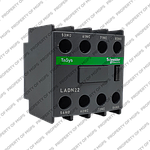Schneider  Auxiliary contact block, TeSys D, 2NO + 2NC, front mounting, screw clamp terminals