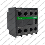 Schneider  Auxiliary contact block, TeSys D, 3NO + 1NC, front mounting, screw clamp terminals