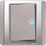 Schneider NEO NEO SAKLAR  1 GANG 2 ARAH HORIZONTAL GREY SILVER