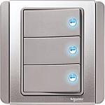 Schneider NEO Schneider Electric NEO Saklar Lampu - 3 Gang 2 Arah Horisontal - E3033H2_EBGS_G3