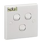 Schneider S-Classic Schneider Electric S-Classic Saklar Lampu - 3 Gang 2 Arah - Warna Putih - E33_2_3A_WE_G3