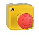 Schneider  Yellow station - 1 red mushroom head pushbutton (D)40 turn to release 1NC