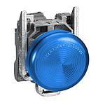 Schneider  Blue complete pilot light (D)22 plain lens with integral LED 24V