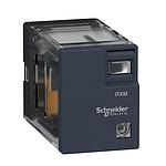 Schneider  Miniature plug-in relay - Zelio RXM2L - 2 C/O - 110 V DC - 5 A - with LED